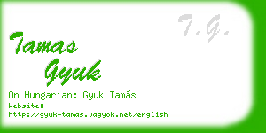 tamas gyuk business card